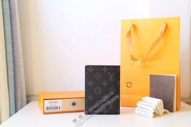 lv護照夾 M64411 櫻花護照夾 lv黑花護照套  lvqb1274